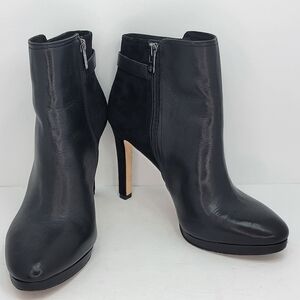 Elegant Antonio Melani Black Heeled Ankle Boots Size‎ 9.5